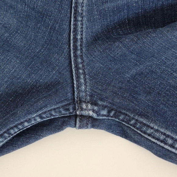 Fat Face UK Fly Flare 70's Inspired Denim Blue Jeans Sz 14 R - Picture 12 of 16